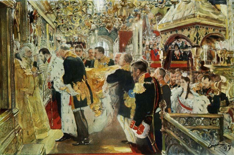 Valentin Serov Coronation of Nicholas II of Russia china oil painting image